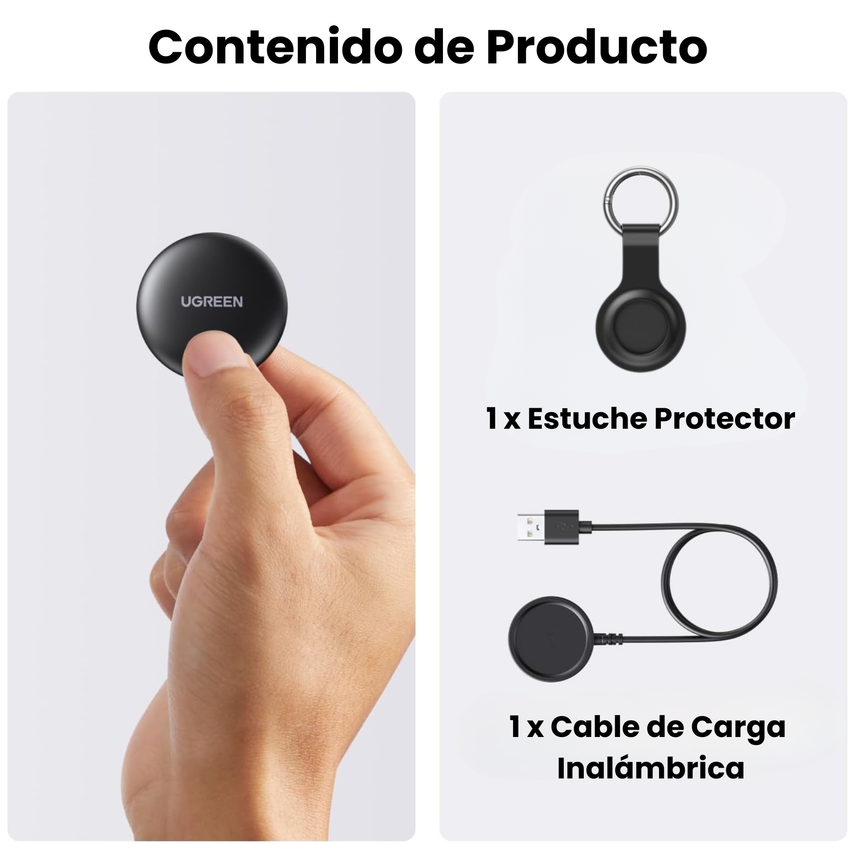RATREADOR LOCALIZADOR UGREEN BLUETOOTH GPS FINETRACK MINI 2 UGREEN COMPATIBLE CON IOS IPHONE IPAD - 7