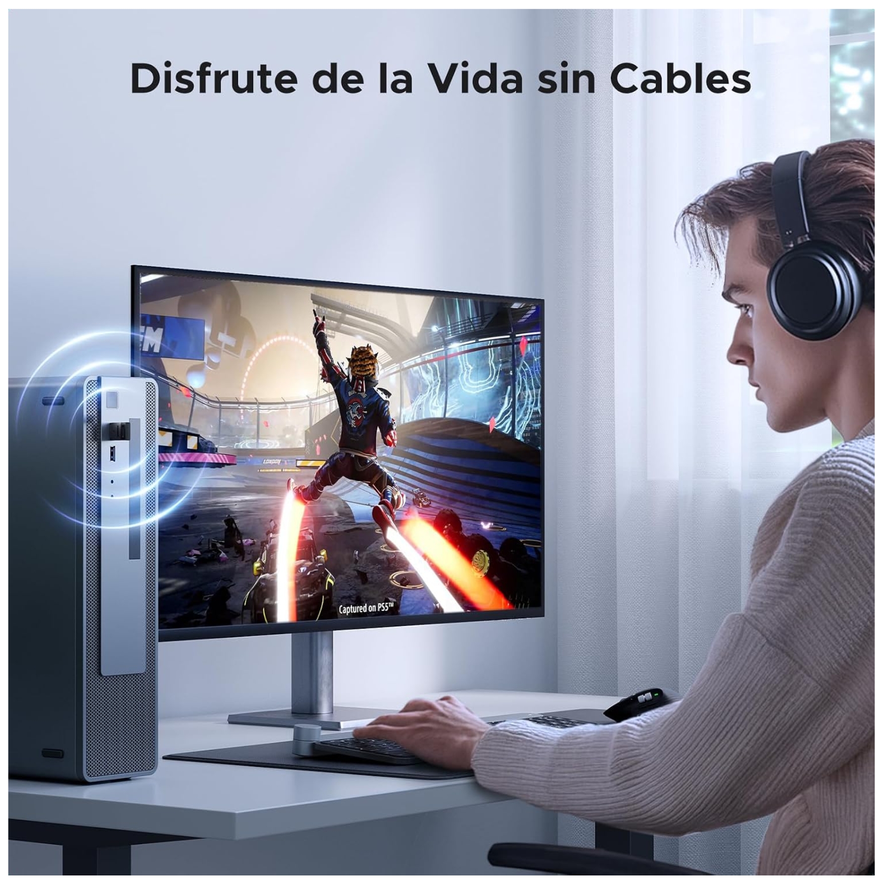 USB ADAPTADOR BLUETOOTH 6,0 UGREEN USB PARA PC DONGLE - 75073 COMPATIBLE TECLADO MOUSE AUDIFONOS - 6