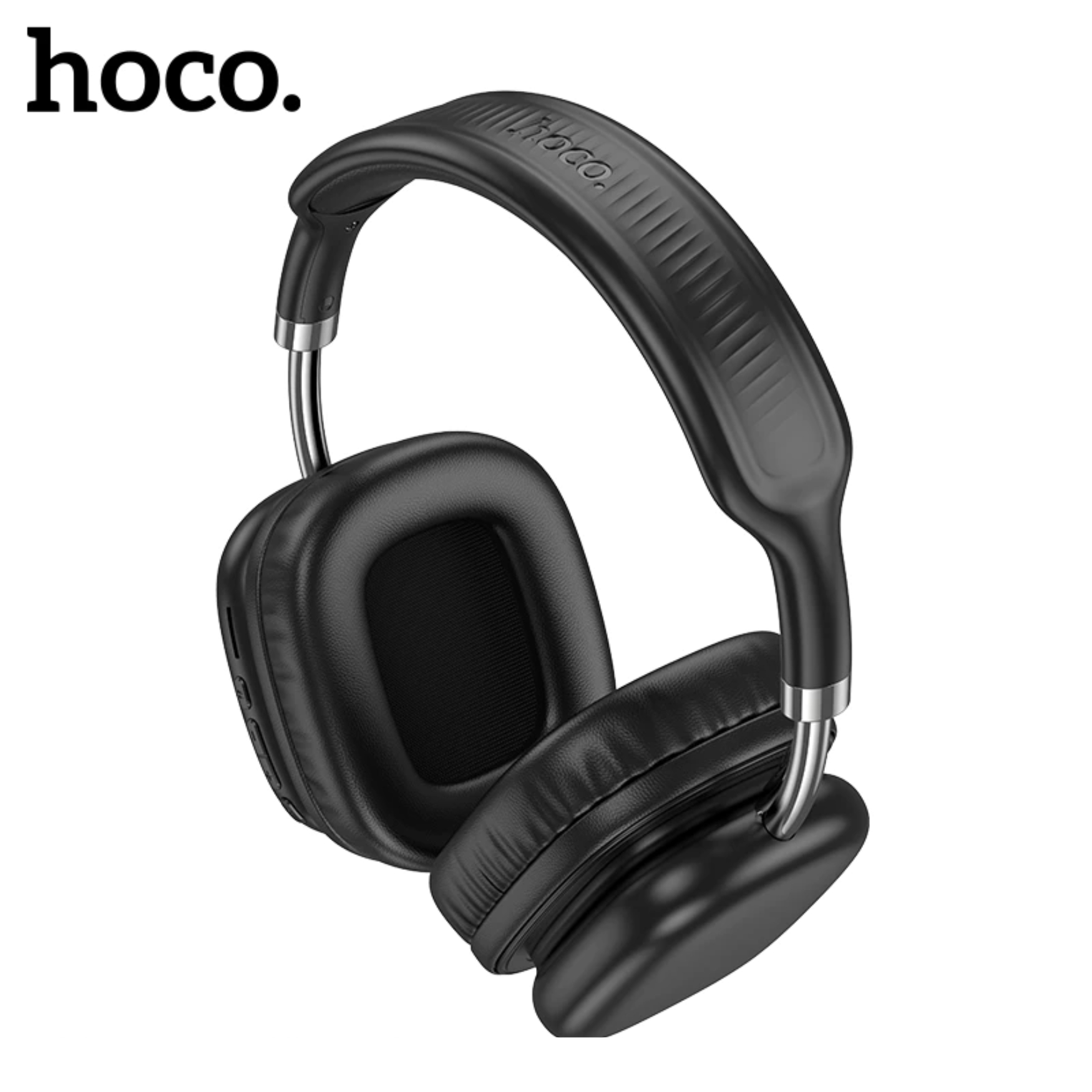 AUDÍFONO DE VINCHA INALÁMBRICO HOCO W52 46 HORAS MUSICA BLUETOOTH ESTÉREO NEGRO - 2