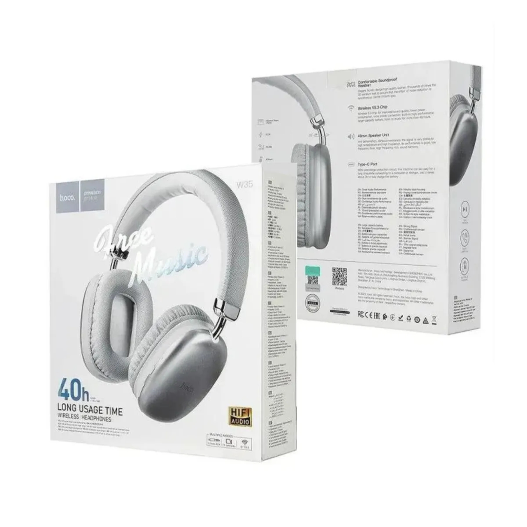 AUDIFONO INALAMBRICO BLUETOOTH HOCO W35 OVER-EAR 40 HORAS MUSICA SONIDO HIFI, RANURA MICRO SD - 7