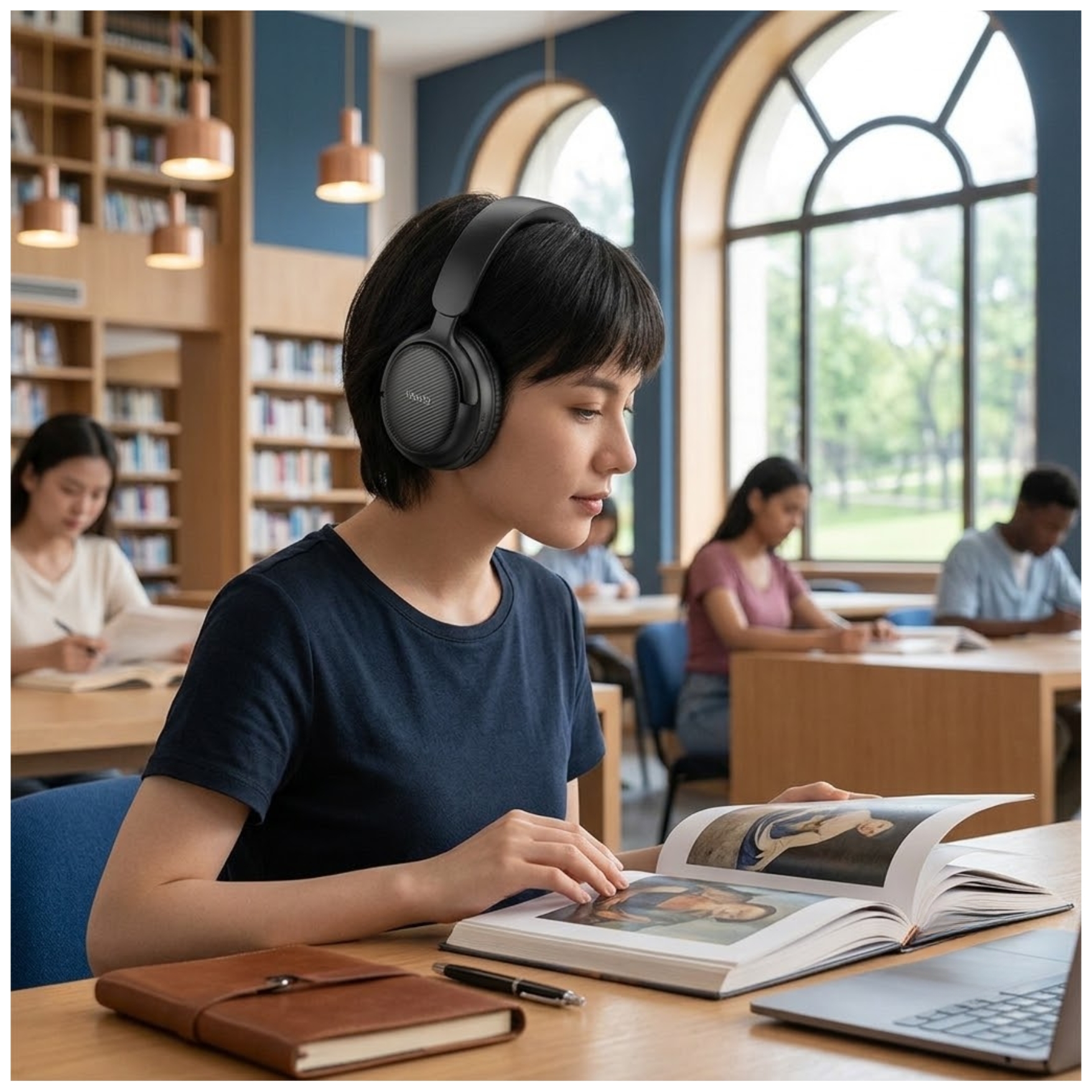 AUDIFONO INALAMBRICO BLUETOOTH HOCO W53 OVER-EAR CON MICRÓFONO Y 46 HORAS BATERÍA DE LARGA DURACIÓN - 6