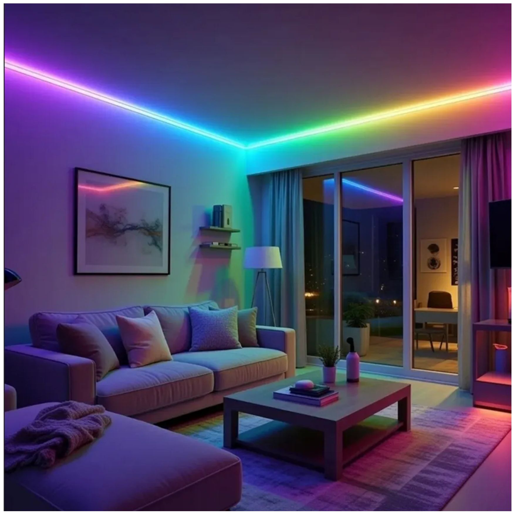 CINTA LUCES NEÓN RGB 5M BLUETOOTH APP RITMO MUSICAL Y CONTROL - 7