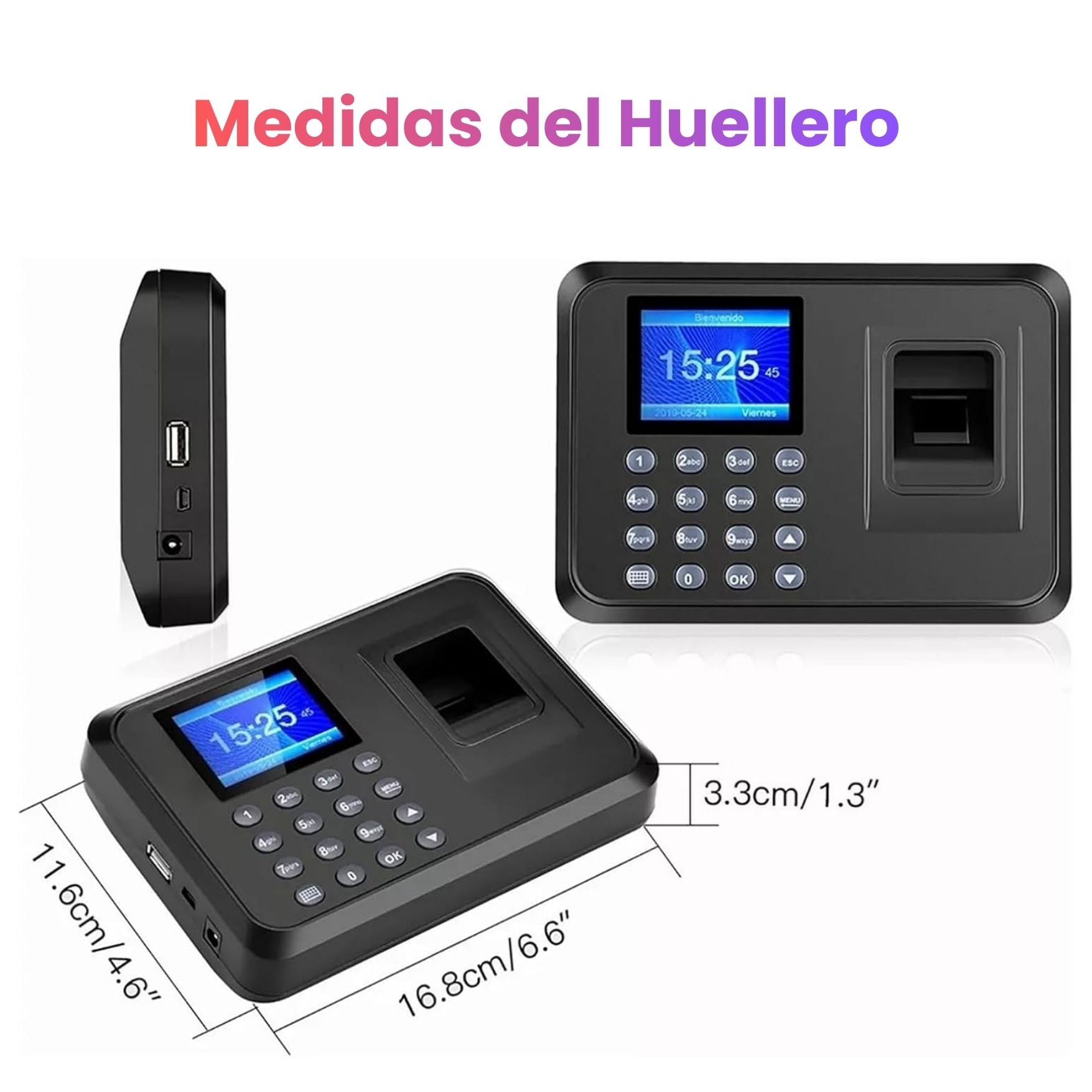 CONTROL ACCESO Y REGISTRO DE ASISTENCIA CON HUELLA DIGITAL BIOMETRICO TRABAJO OFICINA - 4