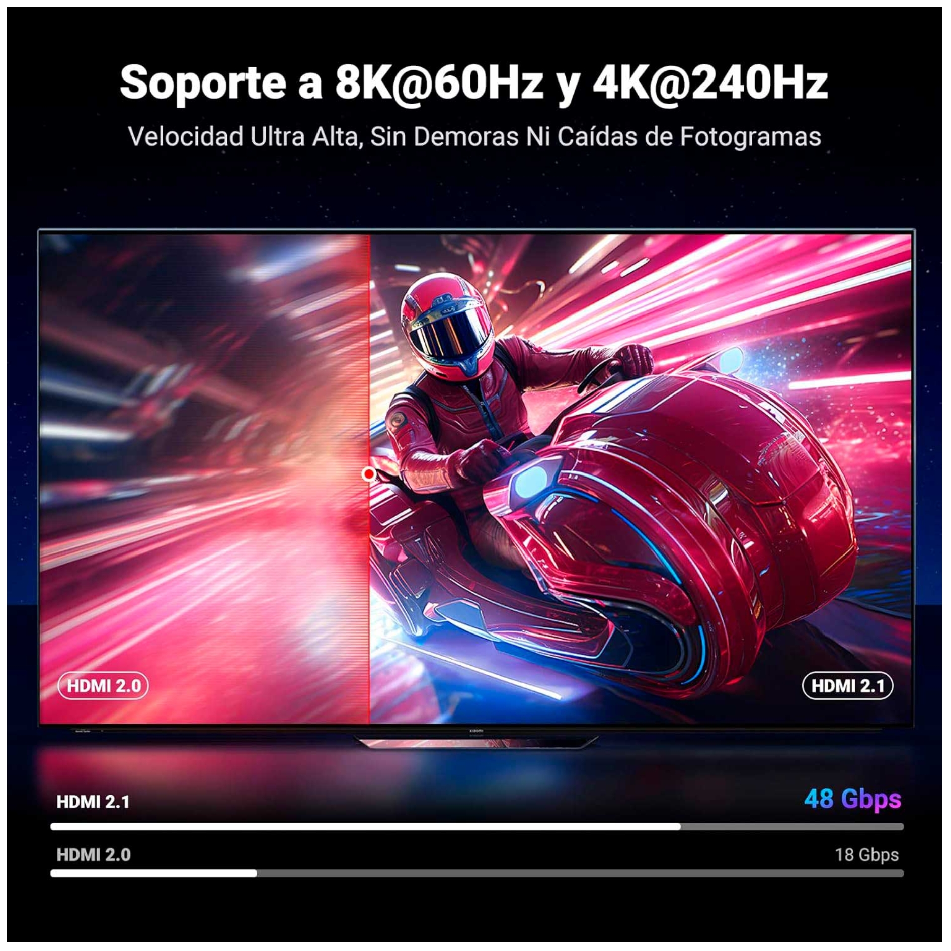 CABLE HDMI UGREEN 8K HDMI 2.1 48GBPS DOLBY ATMOS HDR 1 METRO - 4
