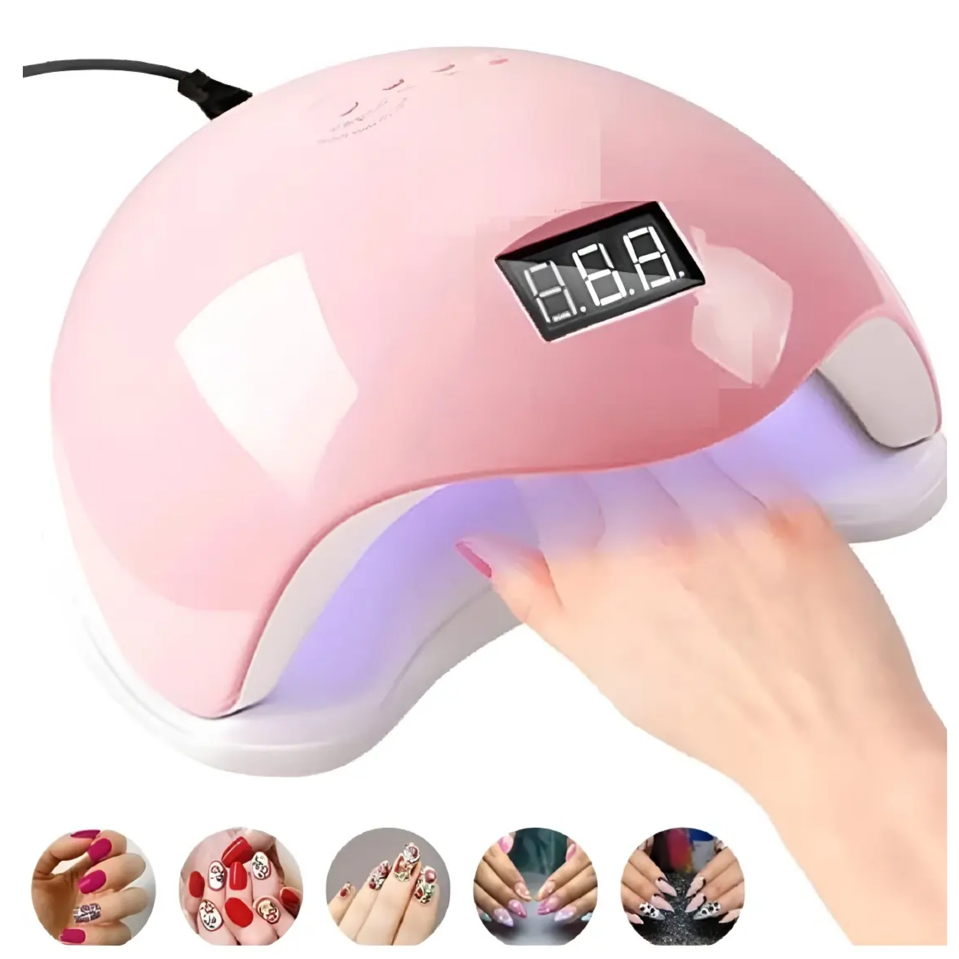 LAMPARA UÑAS UV LED 48W SECADORA ESMALTE PERMANENTE UÑAS - 2