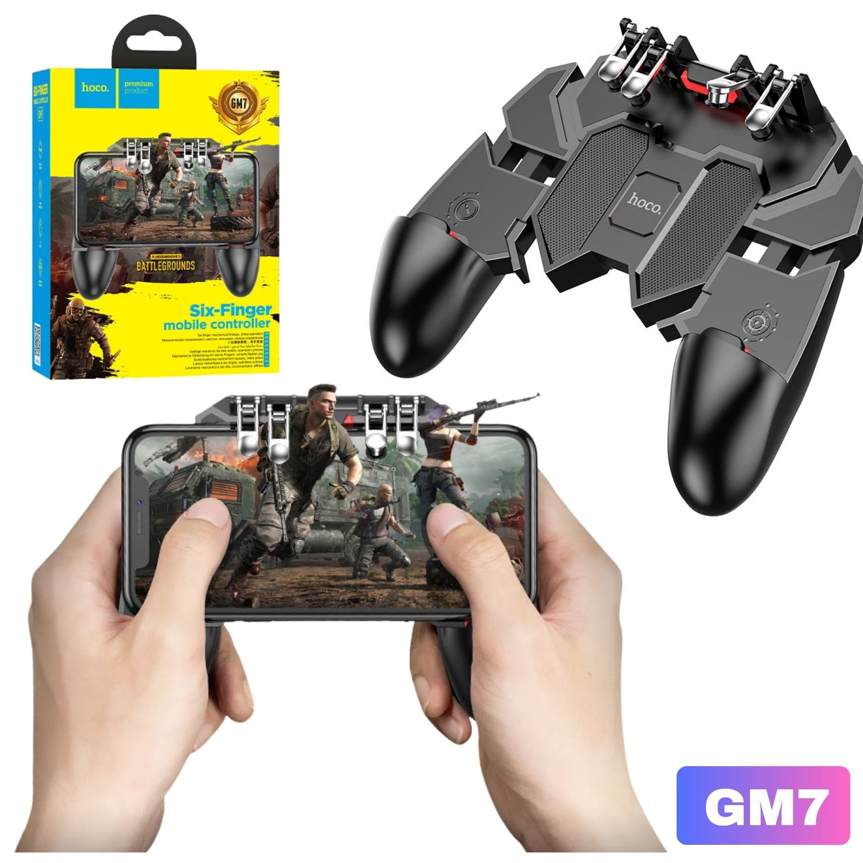 MANDO GATILLO DISPARADOR PARA CELULAR HOCO JUEGOS PUBG MOBILE, FREE FIRE CALL OF DUTY ANDROID, IOS - 1