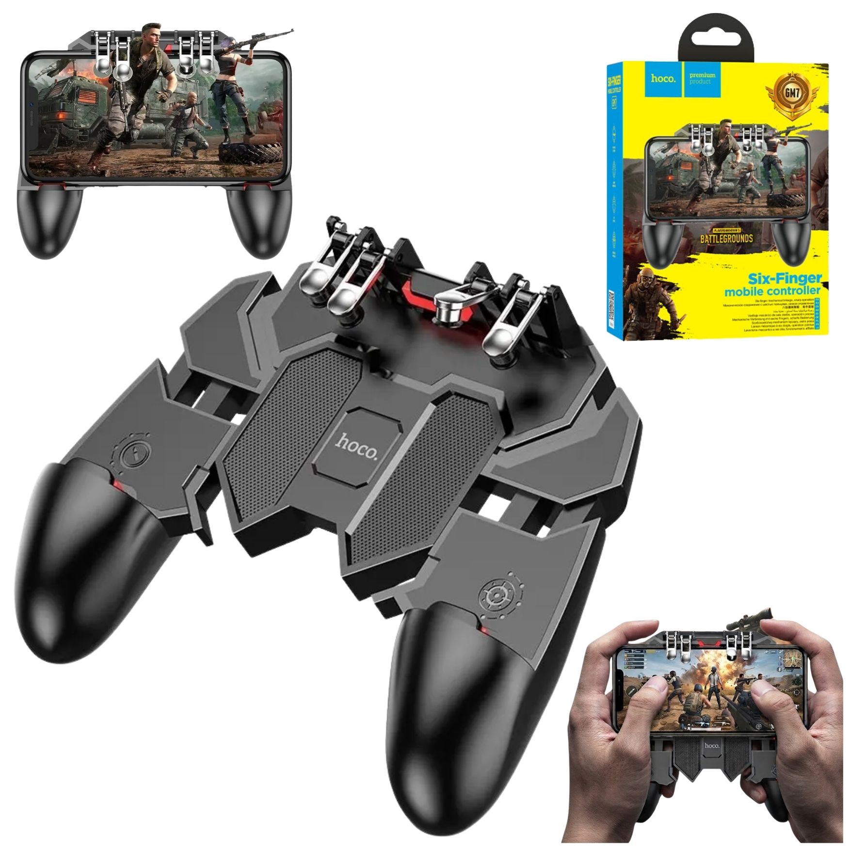 MANDO GATILLO DISPARADOR PARA CELULAR HOCO JUEGOS PUBG MOBILE, FREE FIRE CALL OF DUTY ANDROID, IOS - 2