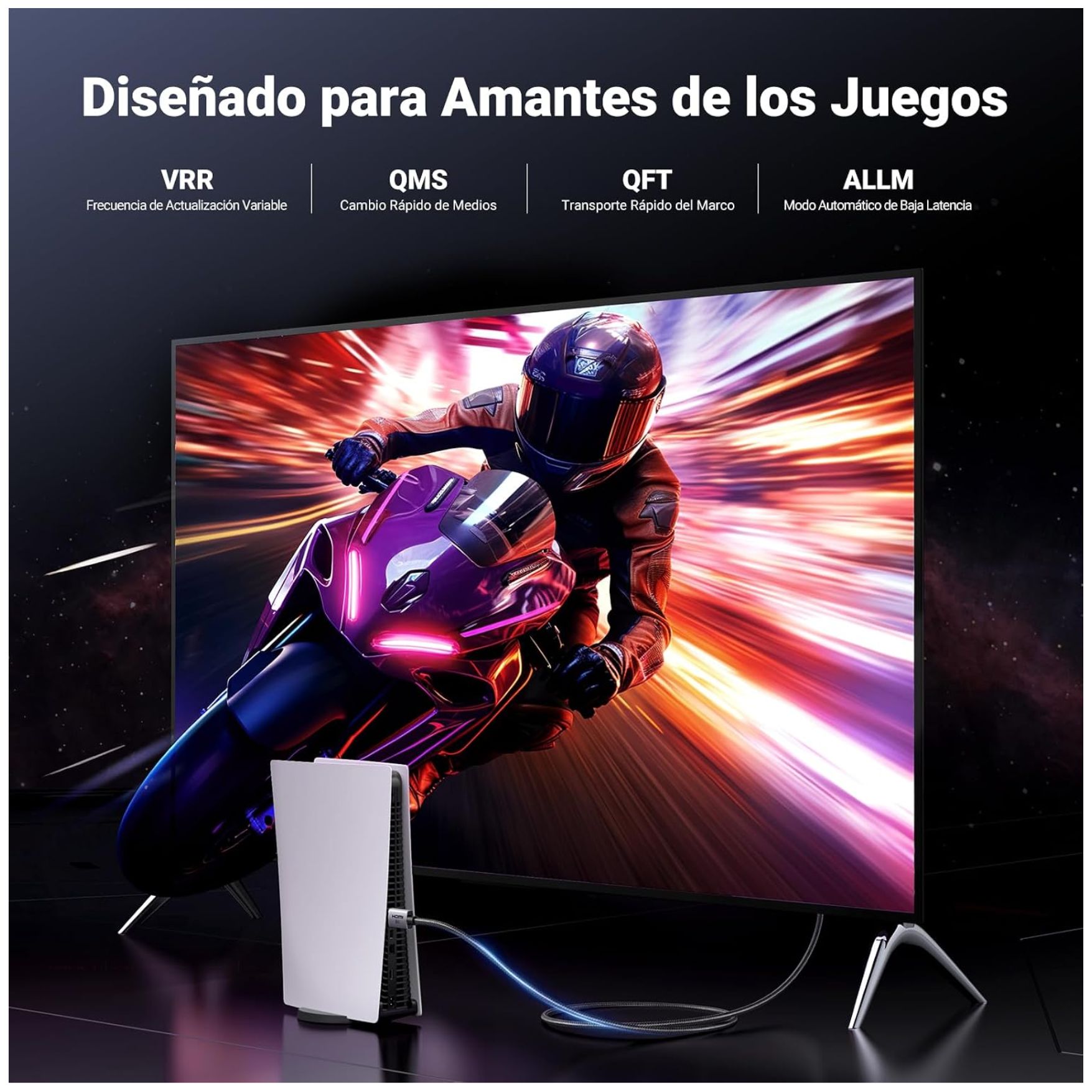 CABLE HDMI UGREEN 8K 60HZ HDMI 2.1 48GBPS DOLBY ATMOS HDR 10 METROS UGREEN HD171 - 25914 10M - 5