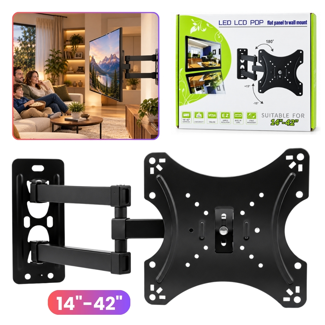 RACK SOPORTE PARA TV Y MONITOR 14 A 42 PULGADAS VESA 100X100 - 1