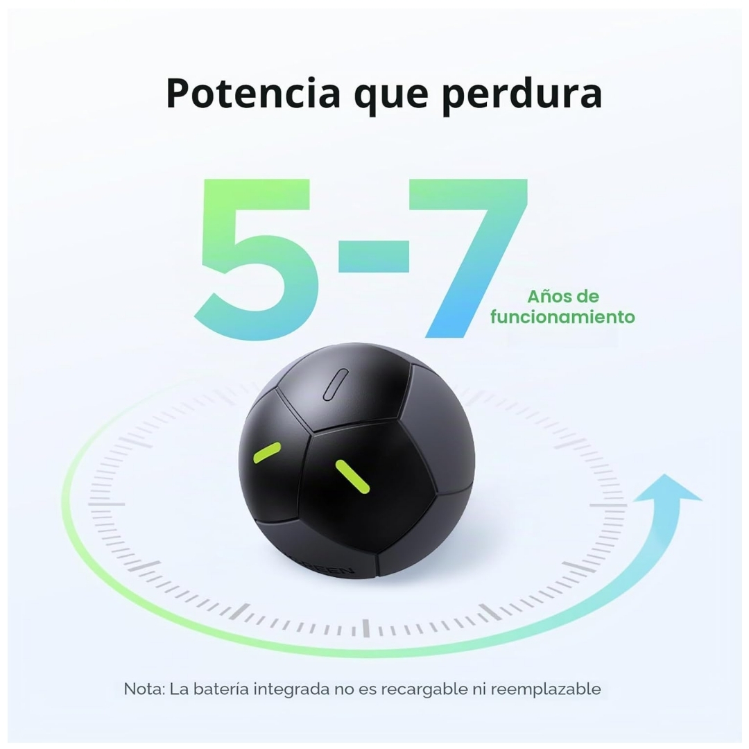 RASTREADOR LOCALIZADOR INTELIGENTE UGREEN FINE TRACK2 PARA IPHONE DISEÑO BALÓN IP68 FT309 - 5