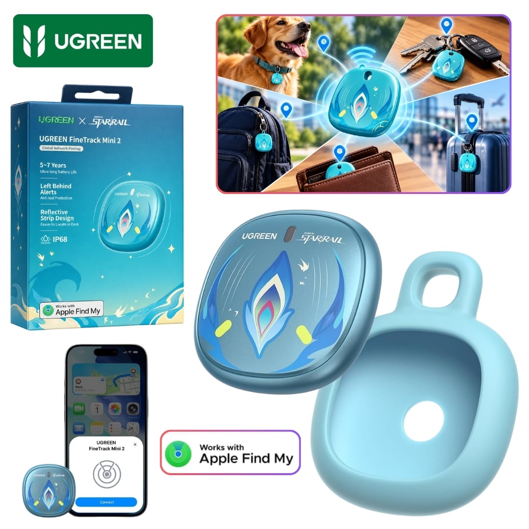 RASTREADOR INTELIGENTE UGREEN FINETRACK MINI PARA IPHONE IP68 EDICIÓN ESPECIAL FT205 - 95900SR - 1