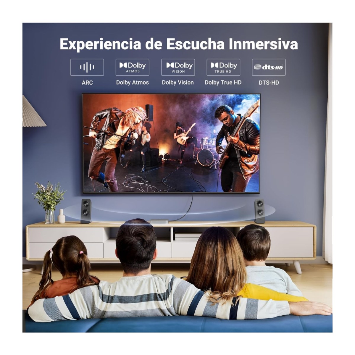 CABLE HDMI UGREEN 2.0 4K 60 HZ 15 METROS DE ALTA VELOCIDAD 18 GBPS COMPATIBLE CON TELEVISORES UHD - 6
