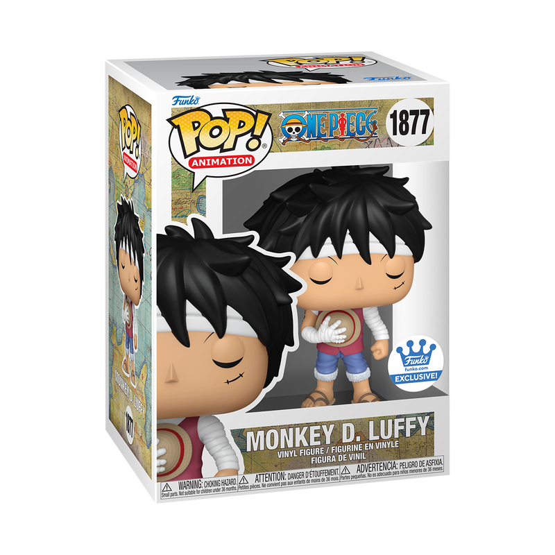 FUNKO POP! MONKEY D. LUFFY (MARINEFORD MEMORIAL) #1877 CON POP! PROTECTOR - 1