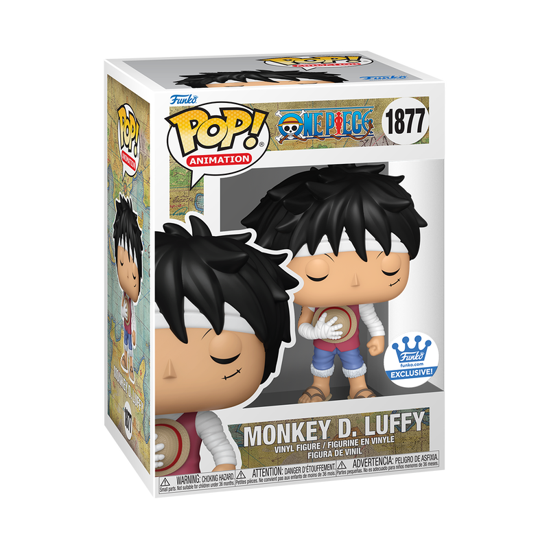 FUNKO POP! MONKEY D. LUFFY (MARINEFORD MEMORIAL) #1877 CON POP! PROTECTOR - 2