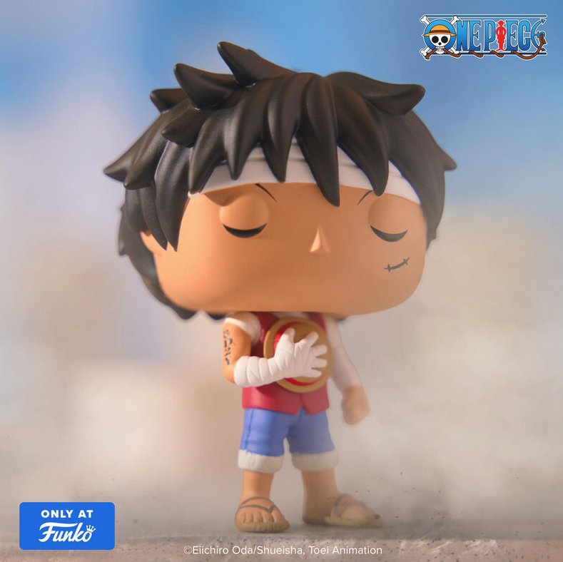 FUNKO POP! MONKEY D. LUFFY (MARINEFORD MEMORIAL) #1877 CON POP! PROTECTOR - 5