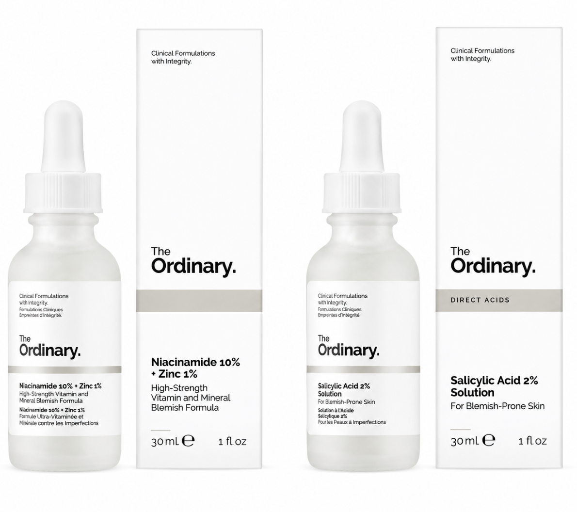 PACK NIACINAMIDA 10% ZINC 1% Y ACIDO SALICILICO 2%  - THE ORDINARY - 1