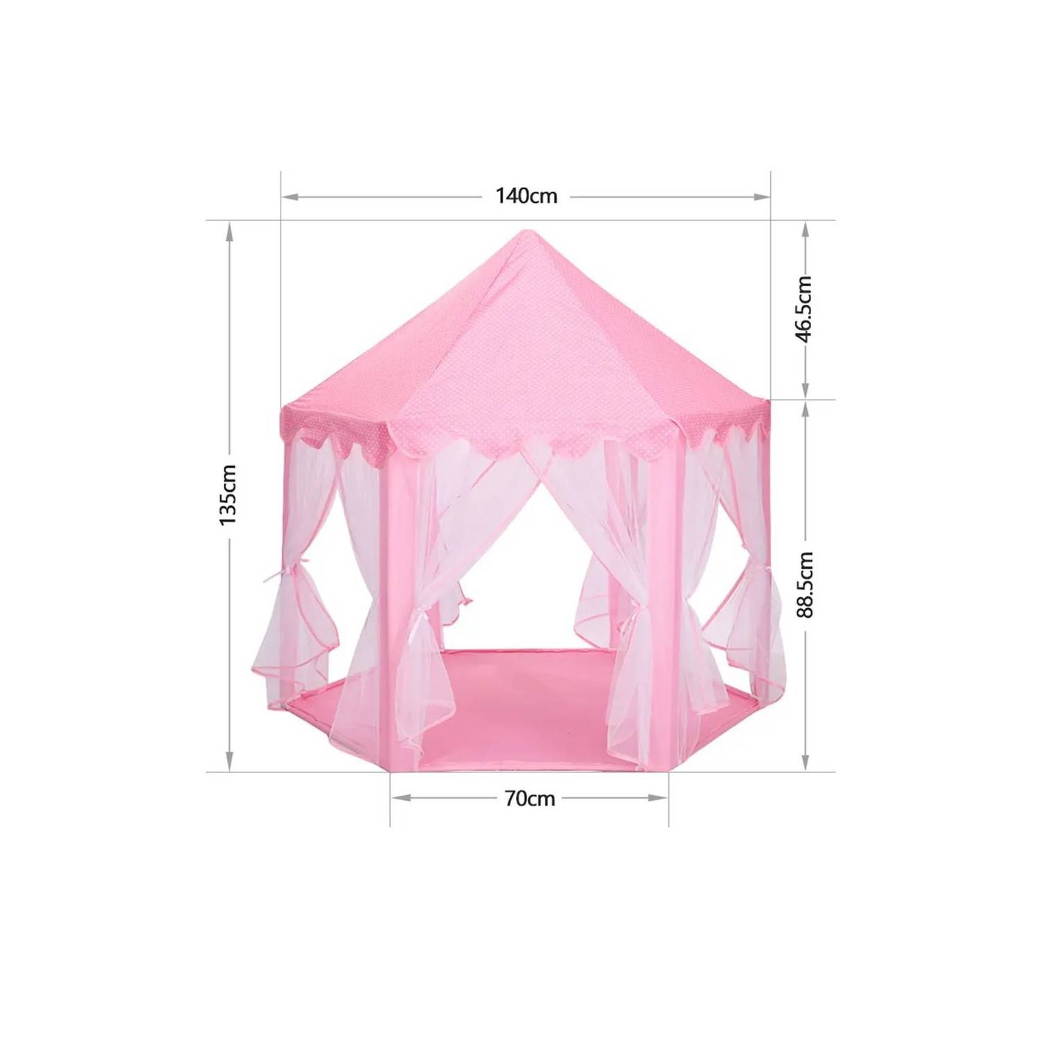 CASTILLO TUL CARPA CASITA DE JUEGOS PARA  NIÑOS- ROSADO - 3