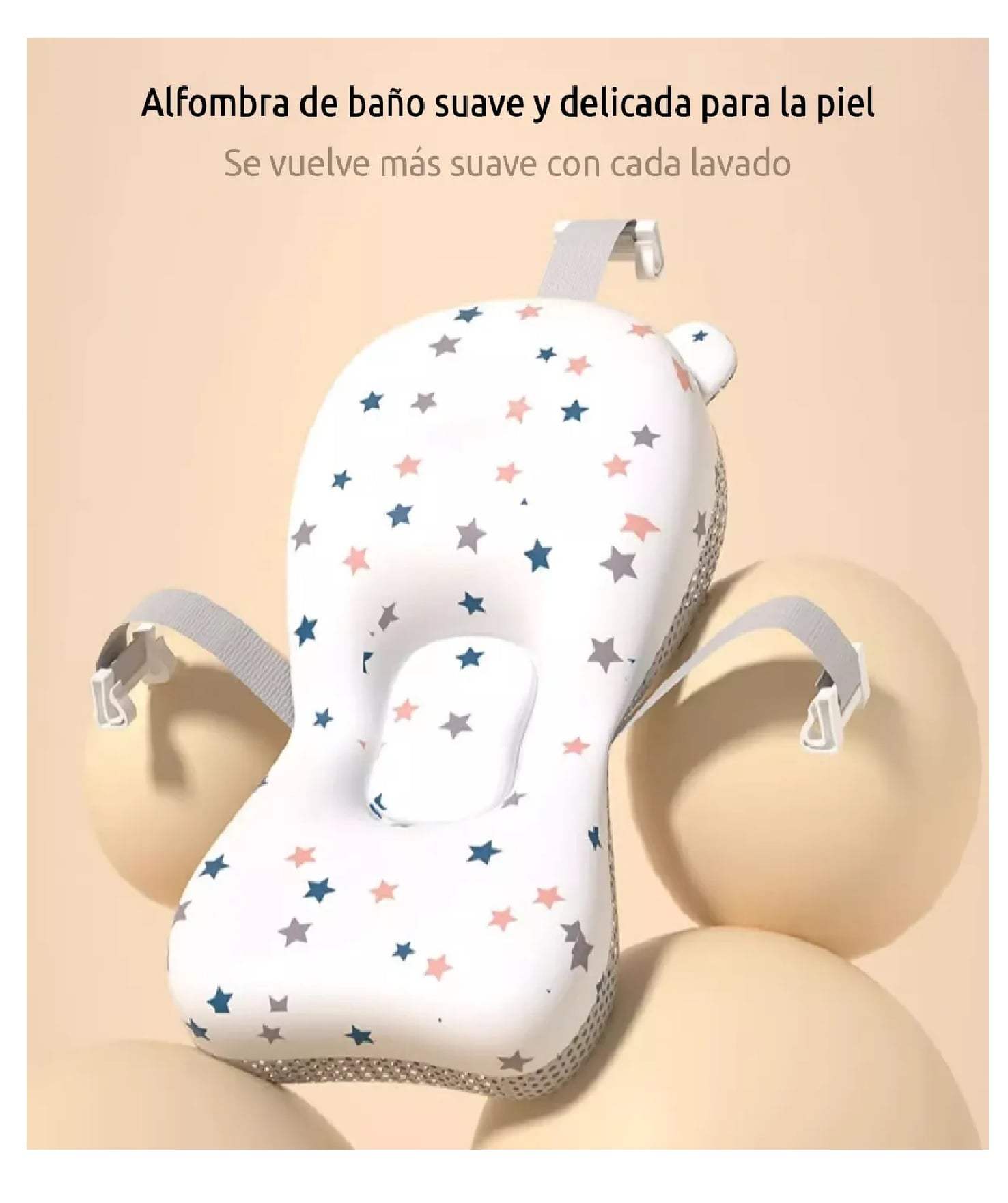 BAÑERA PLEGABLE CON TERMOMETRO MAS COJIN PARA BEBE - 2