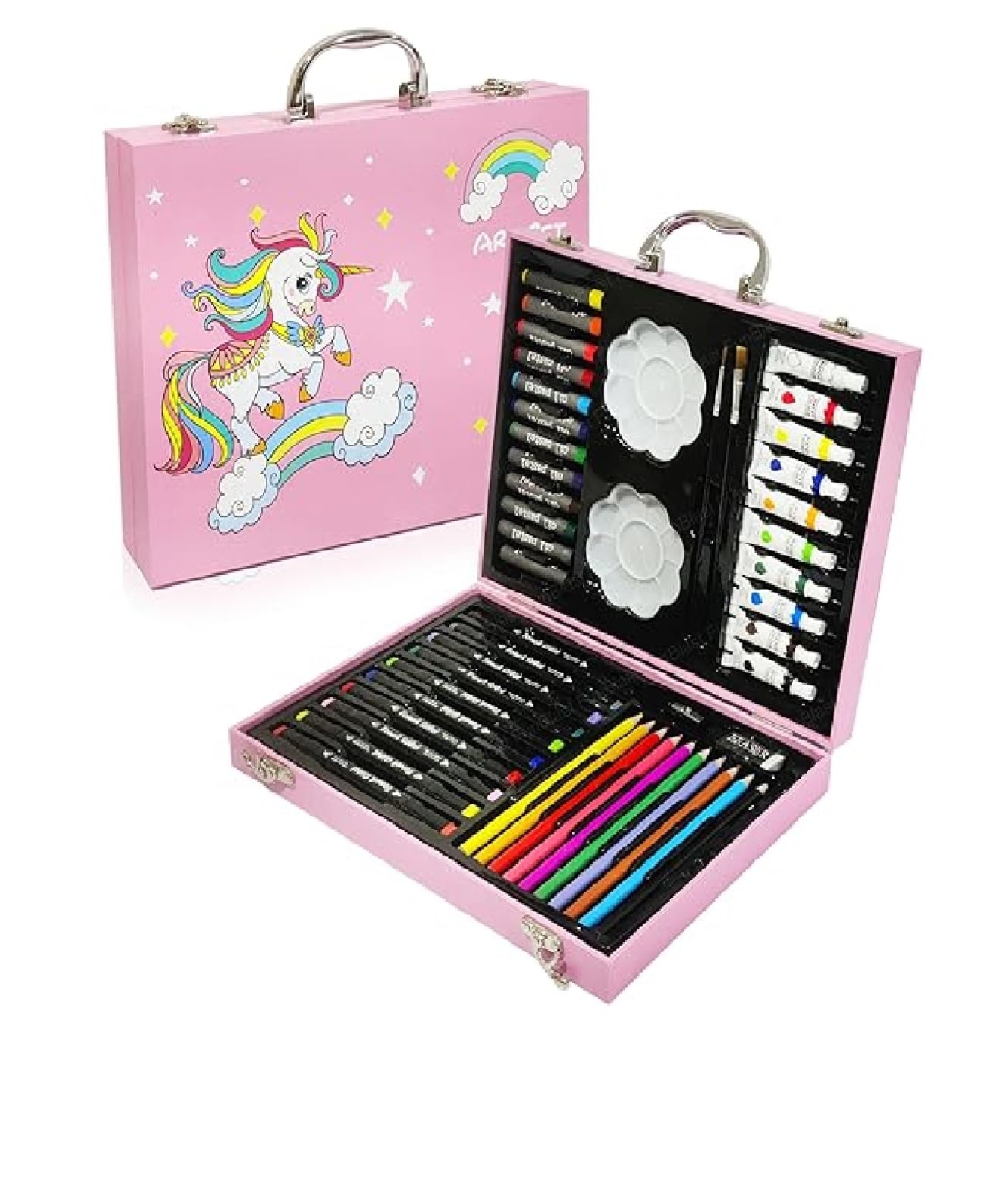 MALETA SET DE ARTE DE 50 PIEZAS DIBUJO PINTURA PARA NIÑOS - 1