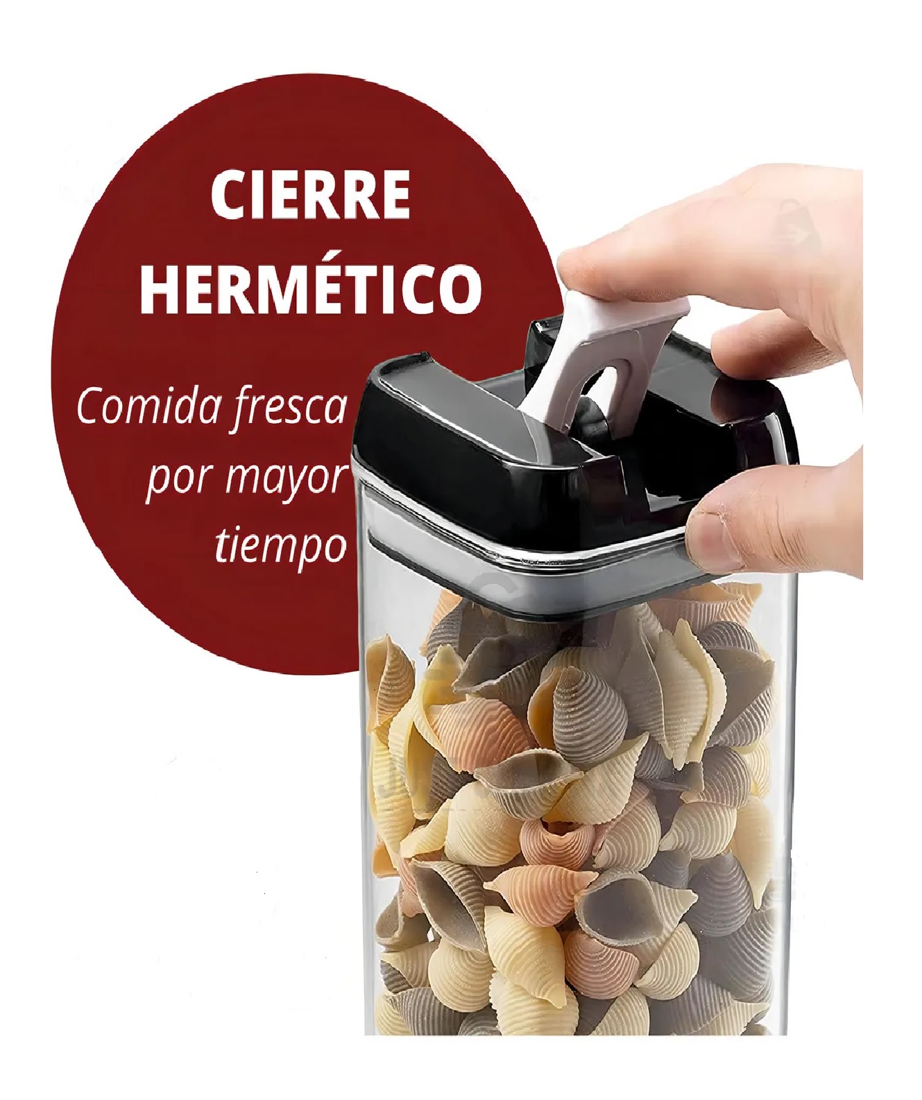SET DE 7 CONTENEDORES PARA COCINA CON TAPA HERMÉTICA - 3