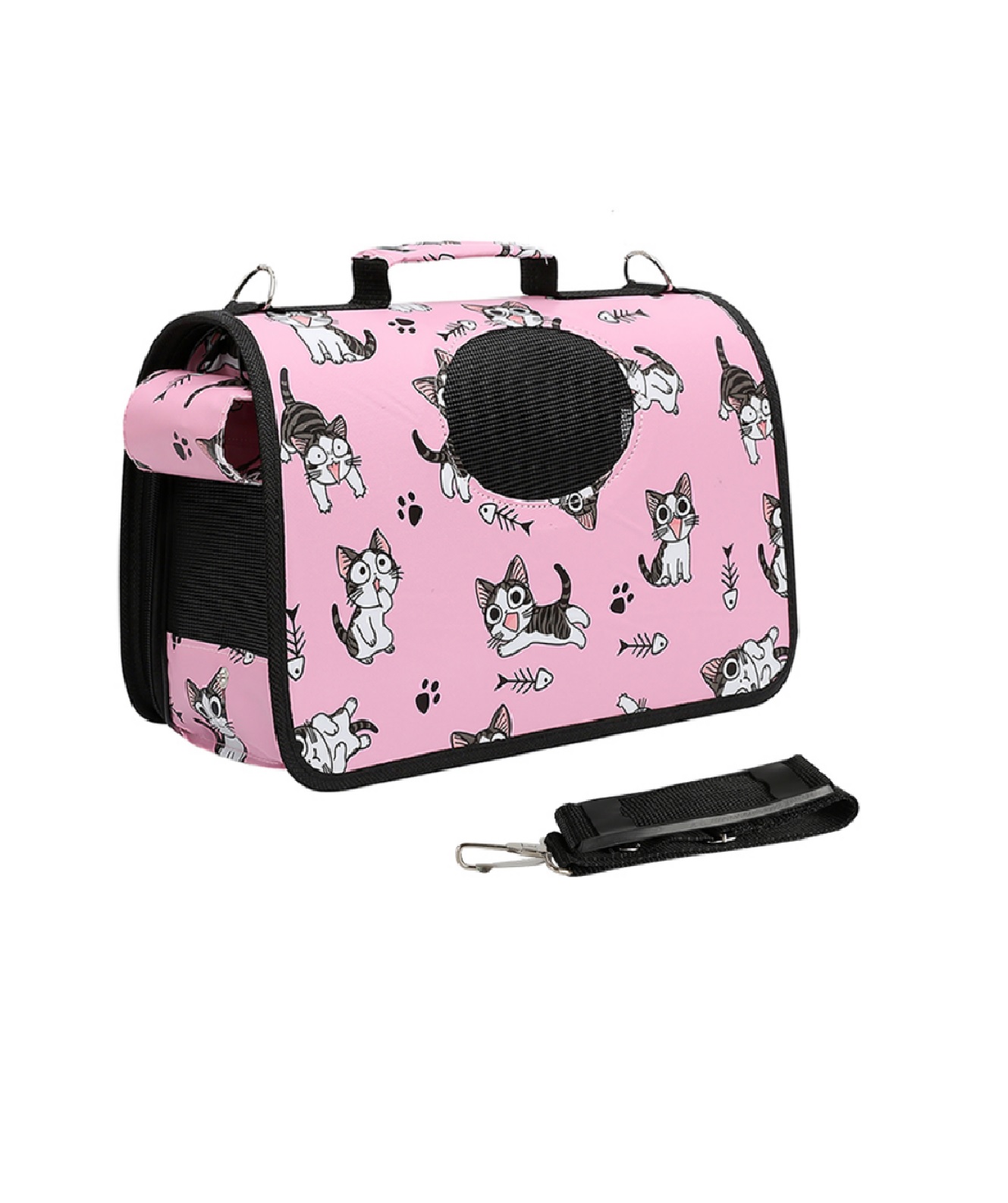 BOLSO MOCHILA TRANSPORTADORA PARA PERROS GATOS MASCOTAS - 3
