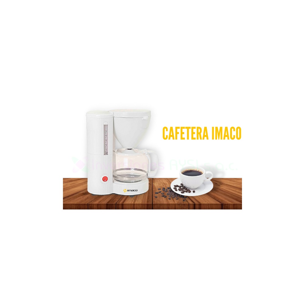 CAFETERA ELÉCTRICA IMACO ICM608 BLANCO 6-8 TAZAS - 3