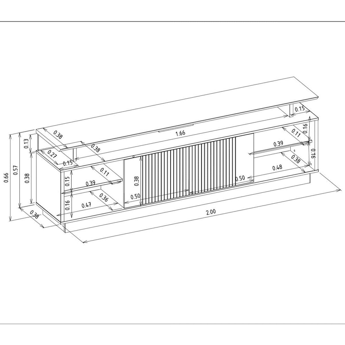 MESA PARA TV NEO NACION MUEBLES - 3