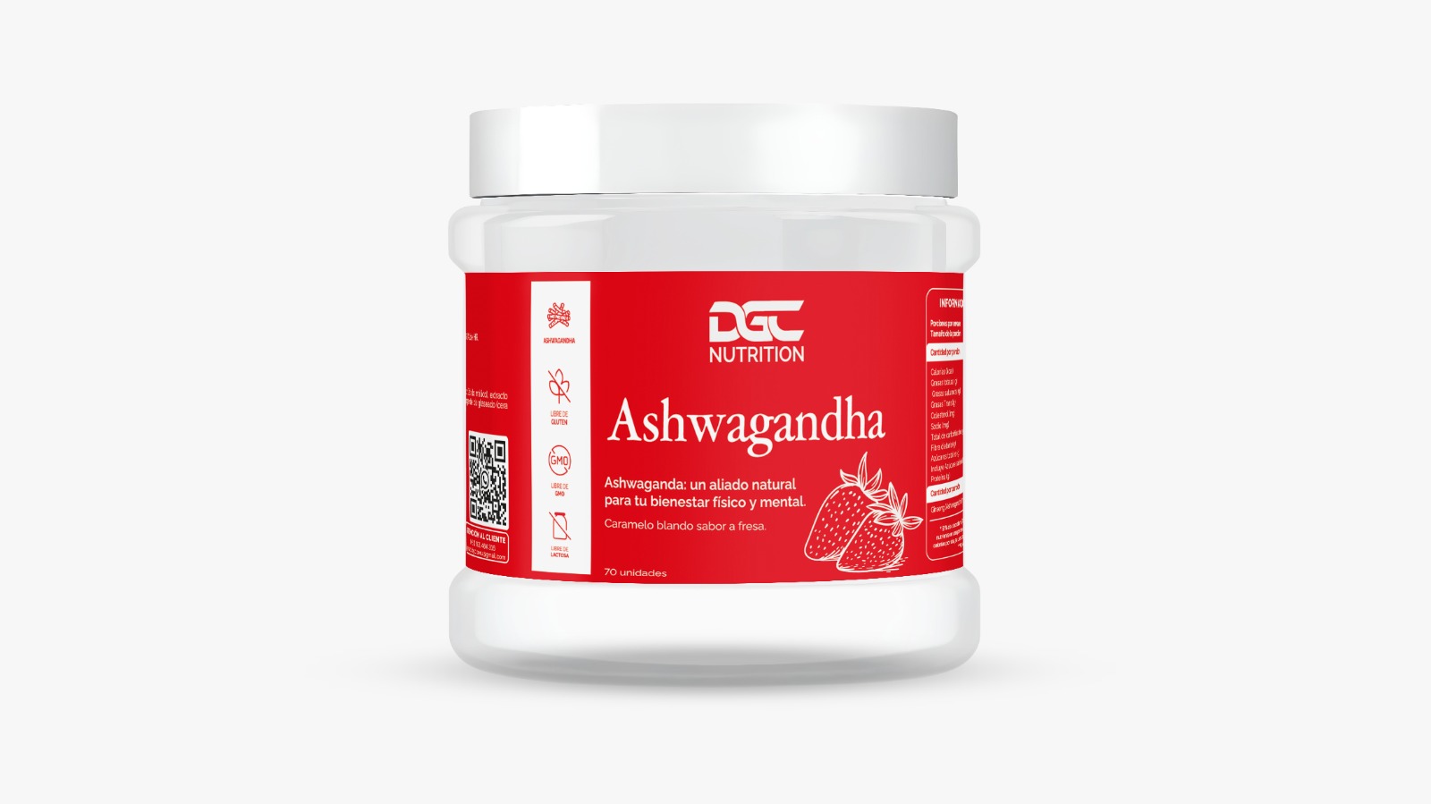 ASHWAGANDA DGC  70 GOMAS - 1