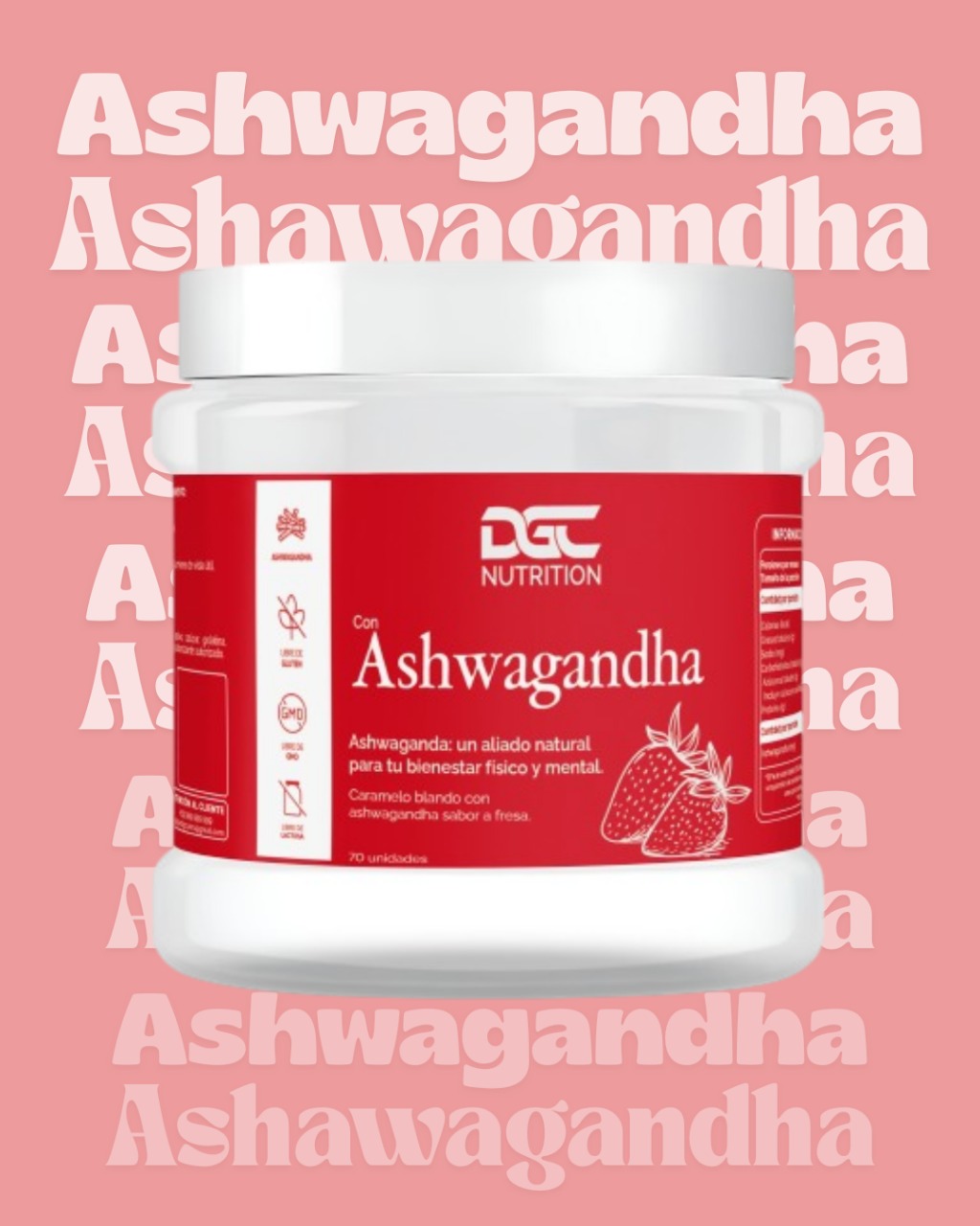 ASHWAGANDA DGC  70 GOMAS - 2