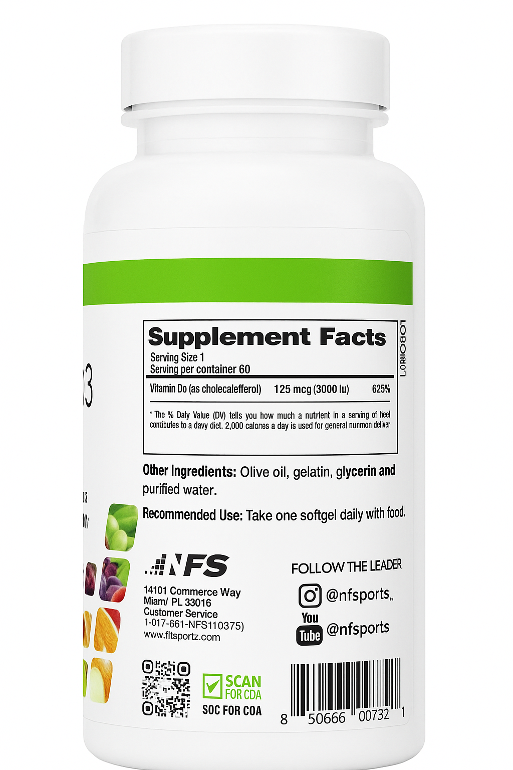 PACK VITAMINA C 60CAPS + VITAMINA D3 60CAPS NFS CORE - 3