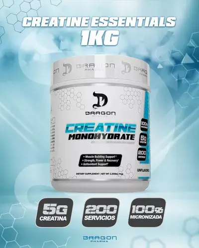 CREATINA MONOHIDRATADA DRAGON PHARMA LABS 1 KILO - 3