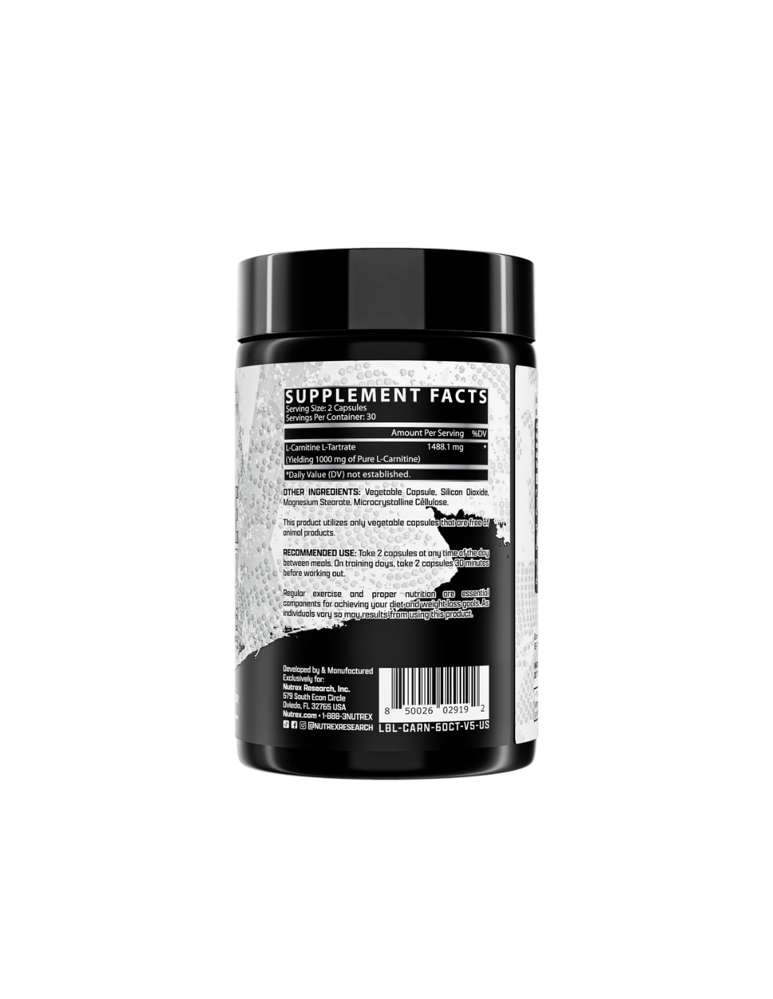 CARNITINE 1000 L CARNITINA NUTREX 60 CAPSULAS - 2