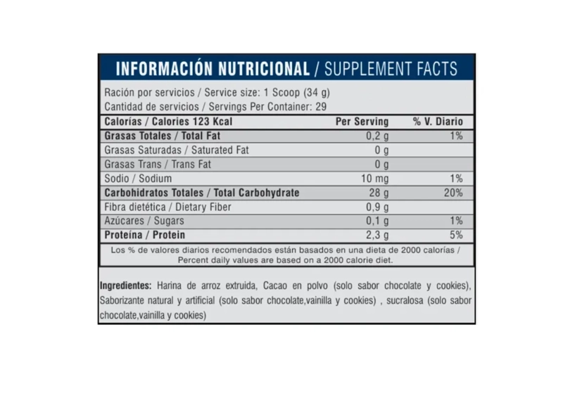 RICE CREAM MUSCLE /CREMA DE ARROZ 1.2KILOS - 2