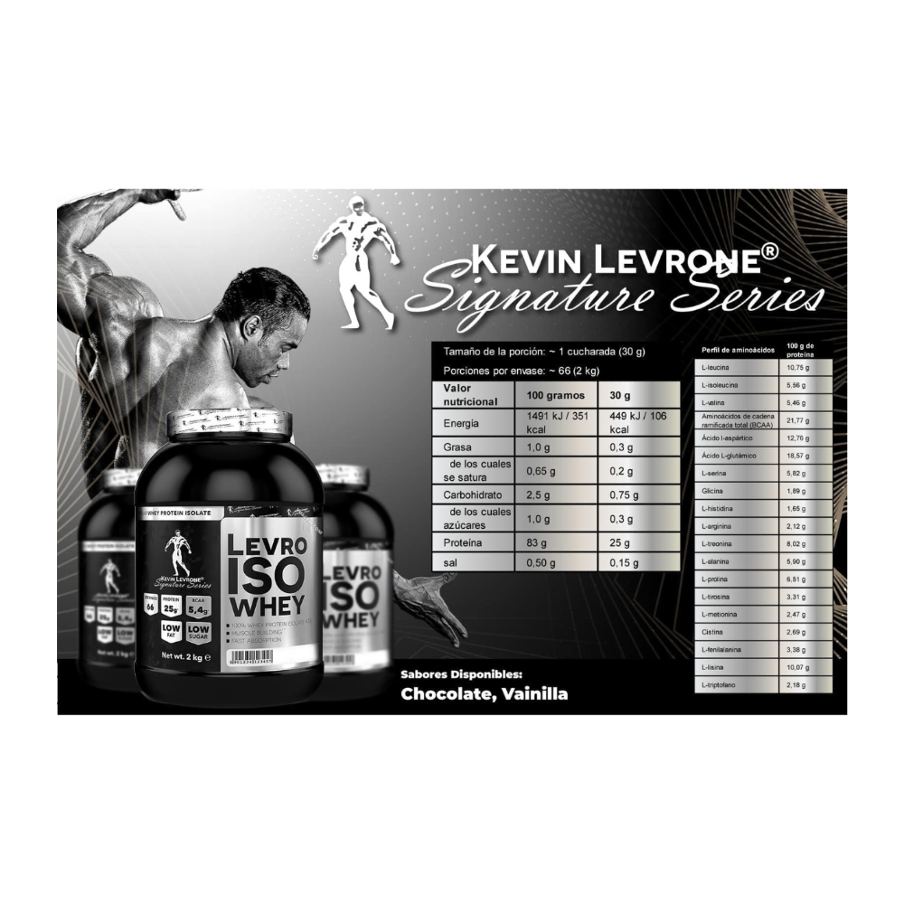 PROTEINA LEVRO ISO WHEY 2KG - CHOCOLATE - 2
