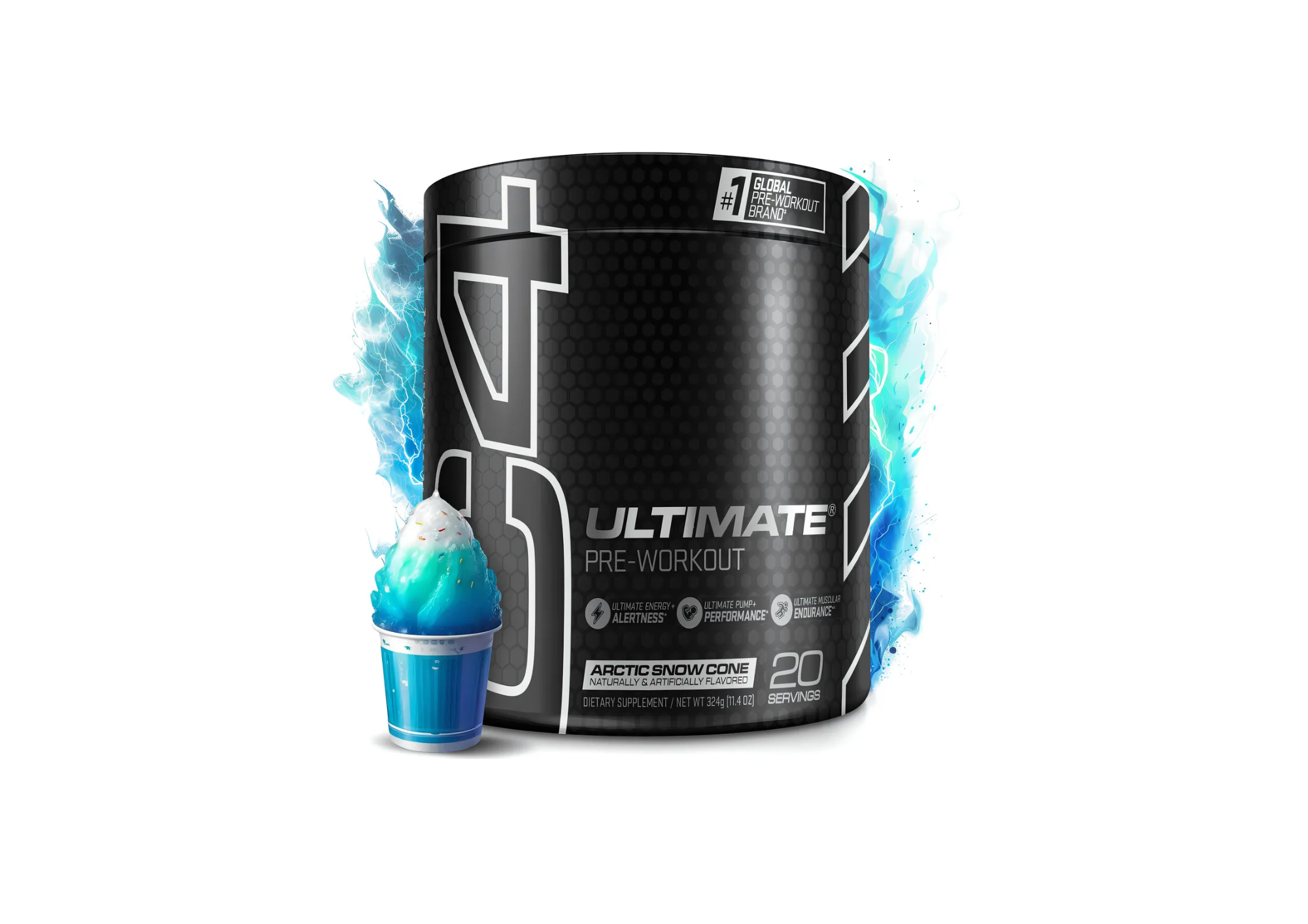 PR EENTRENO C4 ULTIMATE 20SERV - ARTIC SNOW CONE - 1