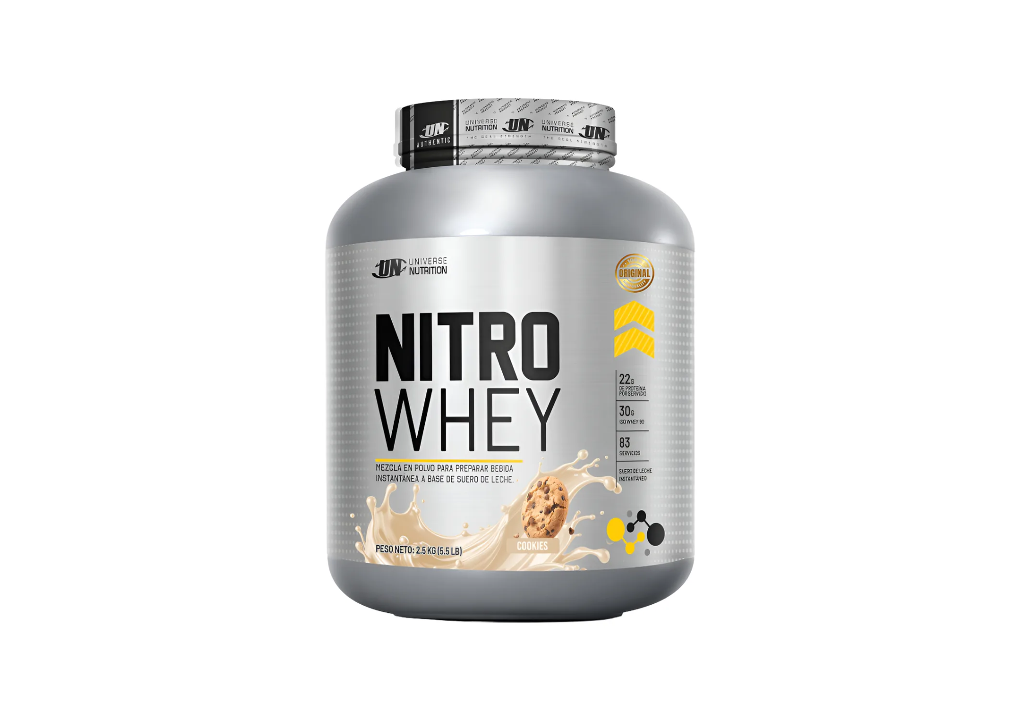 PROTEINA NITRO WHEY 2.5KG - COOKIES - 1
