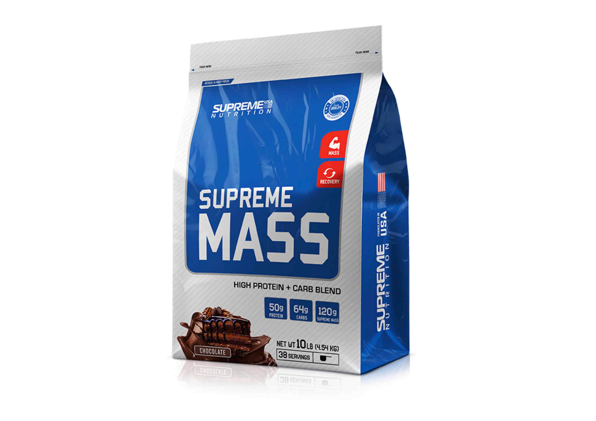 SUPER MASS GARNIER 10LB - SUPREME NUTRITION CHOCOLATE - 1