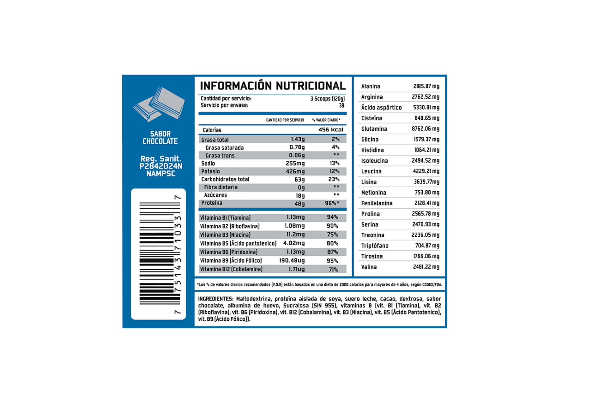 SUPER MASS GARNIER 10LB - SUPREME NUTRITION CHOCOLATE - 2