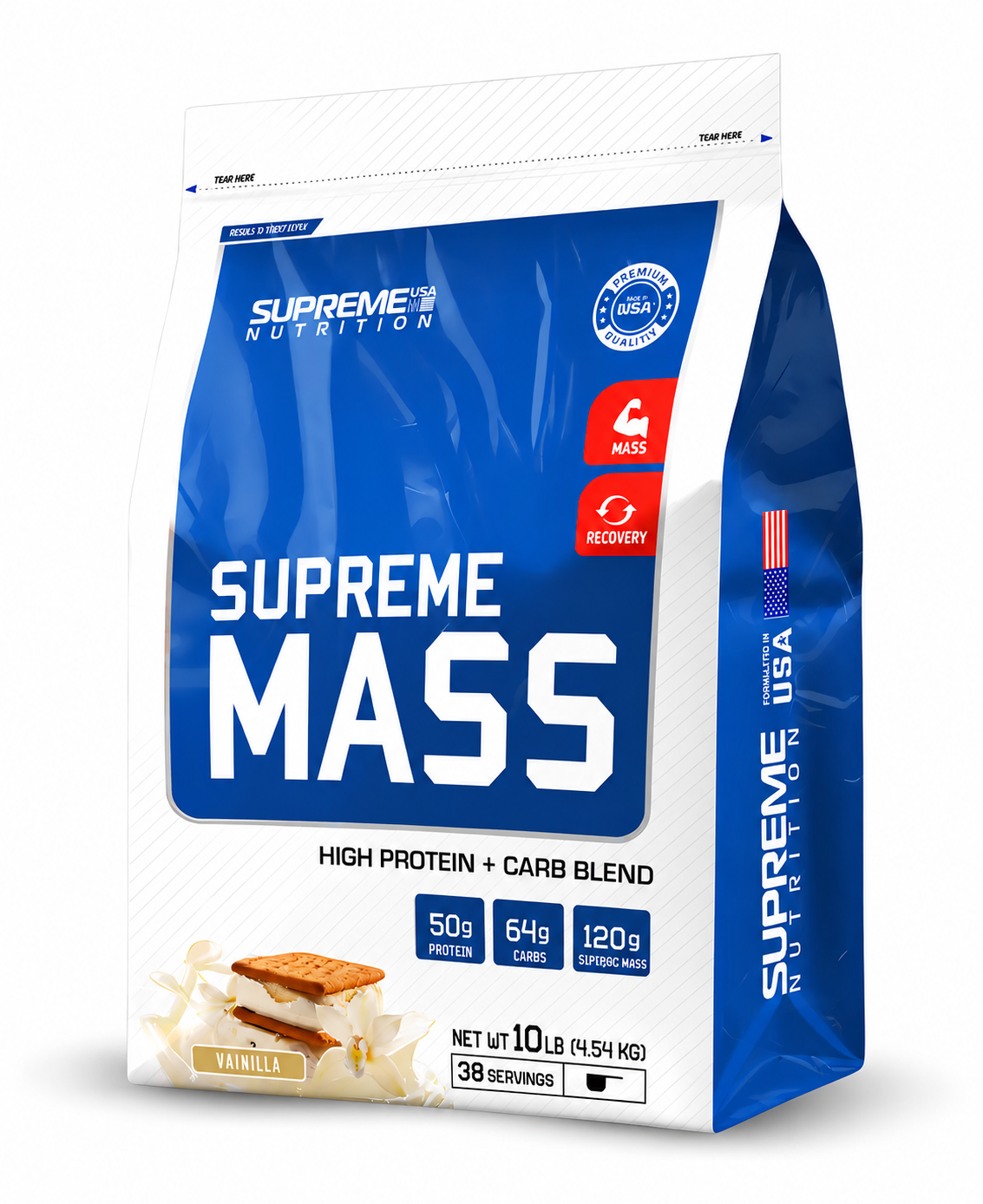 SUPER MASS GARNIER 10LB - SUPREME NUTRITION VAINILLA - 1