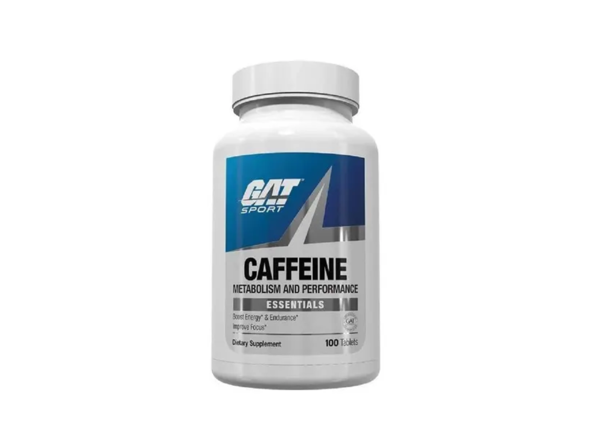 GAT SPORT CAFFEINE 200MG 100 TABLETAS CAFEINA PURA - 1