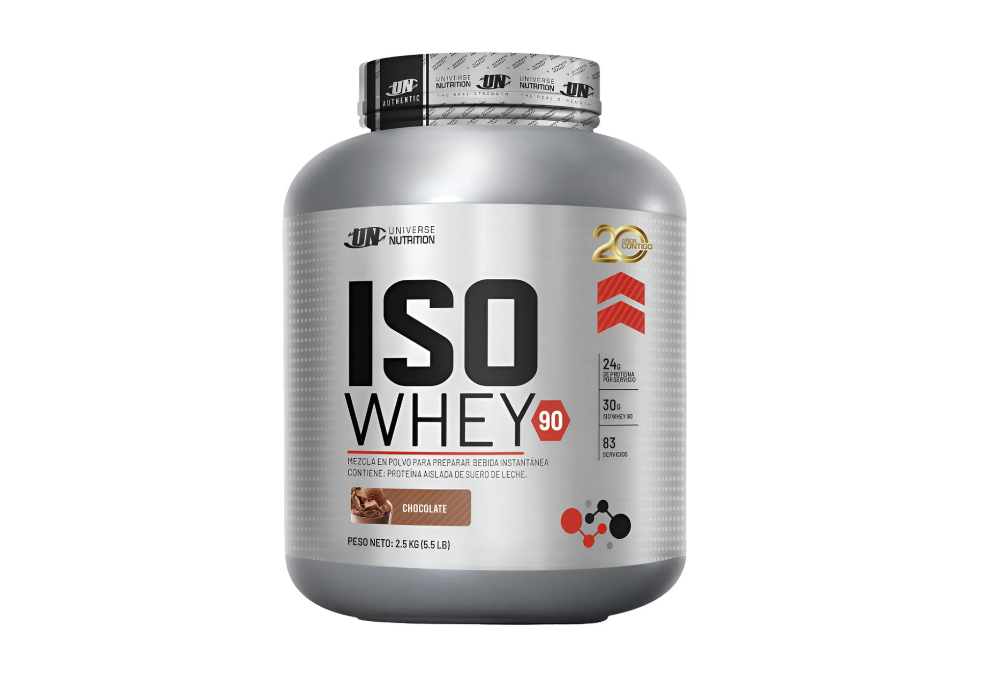 PROTEINA ISO WHEY 2.5KG CHOCOLATE + 100% CREATINA MADE IN USA UNIVERSE NUTRITION - 2