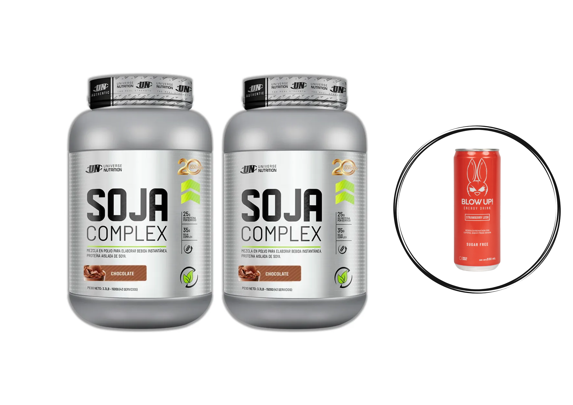 PACK ENERGÍA Y NUTRICIÓN SOJA COMPLEX + BLOW UP - 1