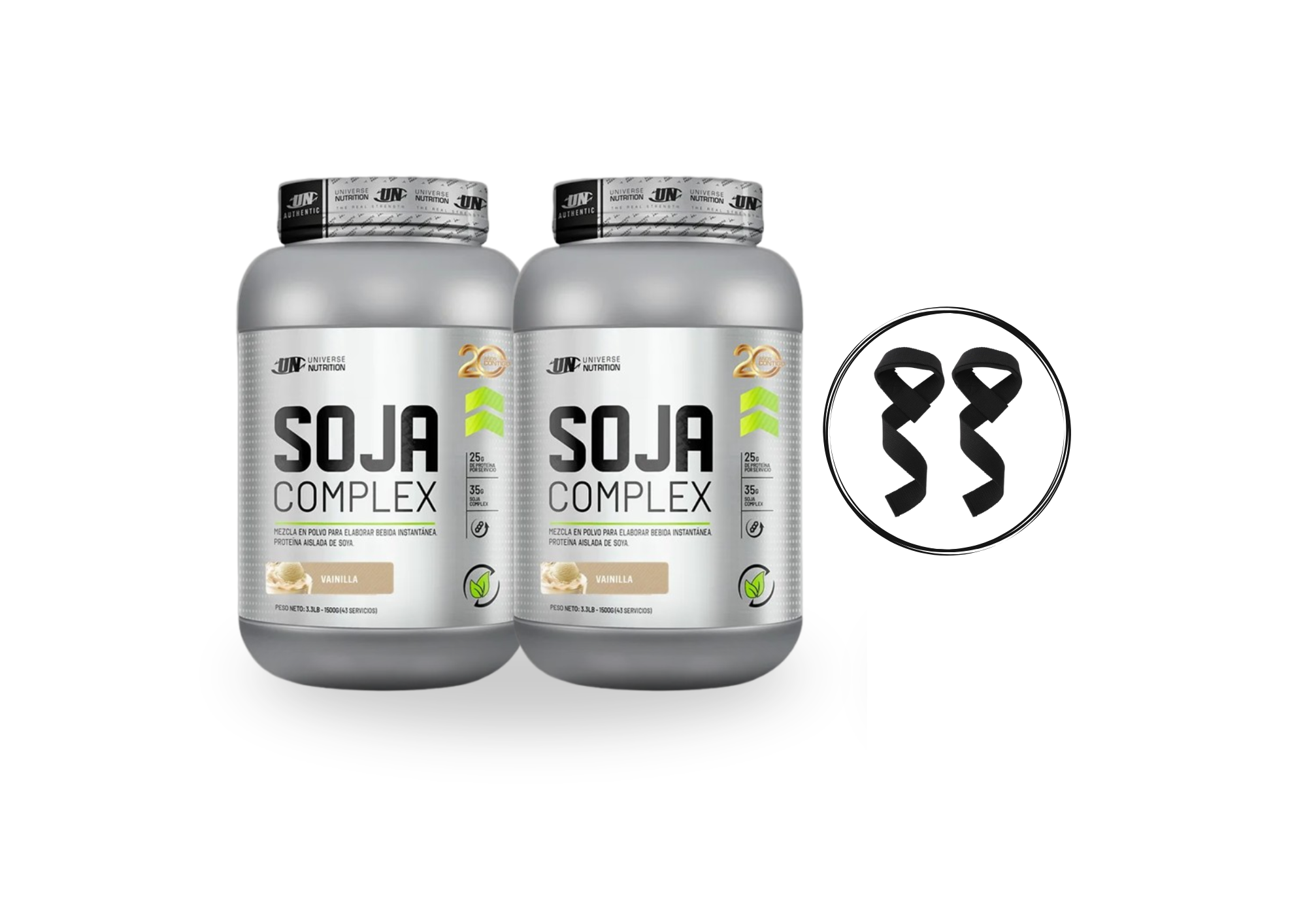 PACK ENERGÍA Y NUTRICIÓN SOJA COMPLEX + STRAPS - 1