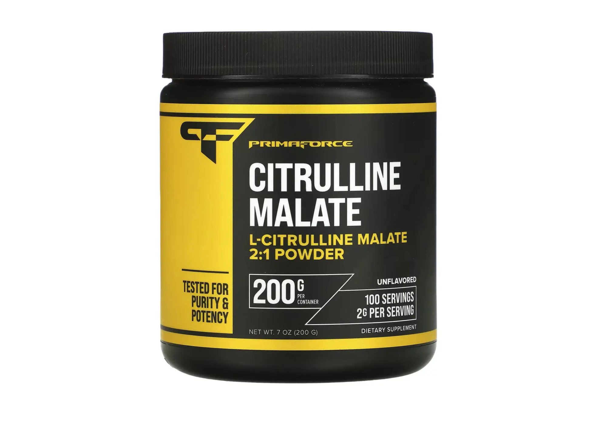 SUPLEMENTO DE MALATO DE CITRULINA PRIMAFORCE 200 G 100SERV - 1