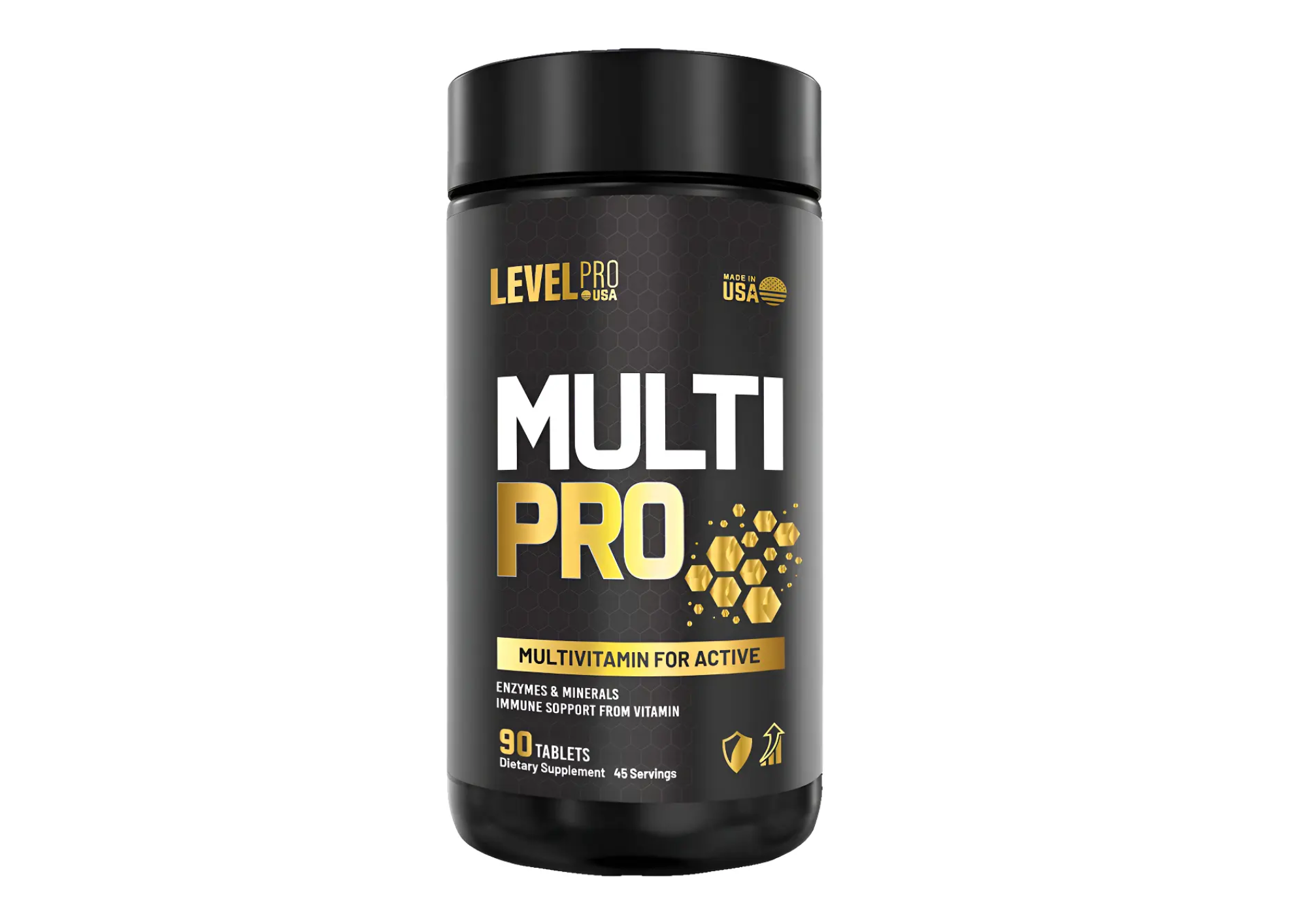 MULTIVITAMÍNICO LEVEL PRO EN CÁPSULAS SIN SABOR 90 UNIDADES - 1