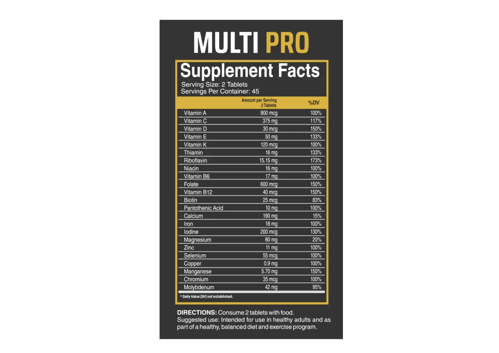 MULTIVITAMÍNICO LEVEL PRO EN CÁPSULAS SIN SABOR 90 UNIDADES - 2