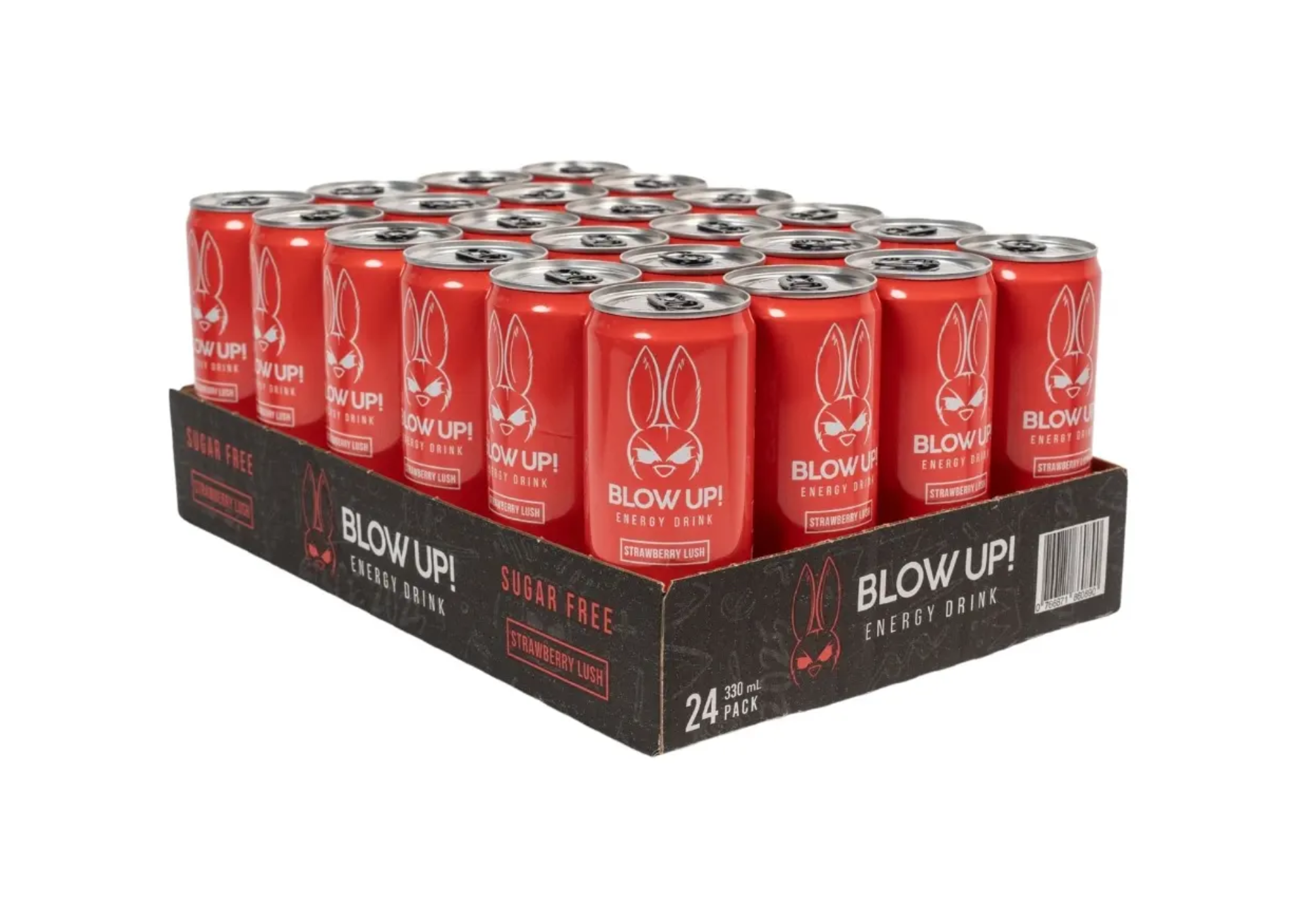PACK X24 BEBIDA ENERGIZANTE BLOW UP! 330ML | STRAWBERRY LUSH - 1