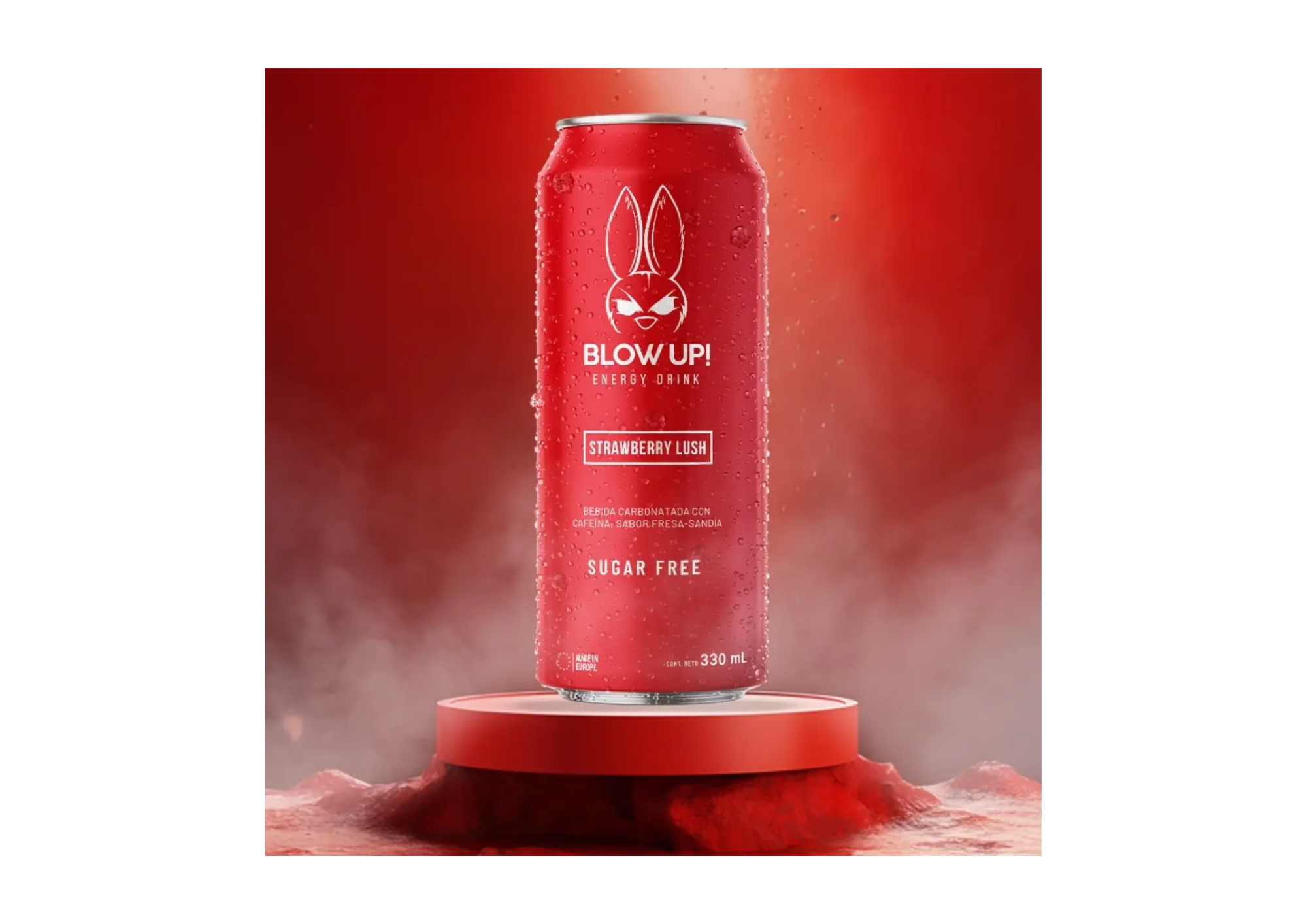 PACK X24 BEBIDA ENERGIZANTE BLOW UP! 330ML | STRAWBERRY LUSH - 3