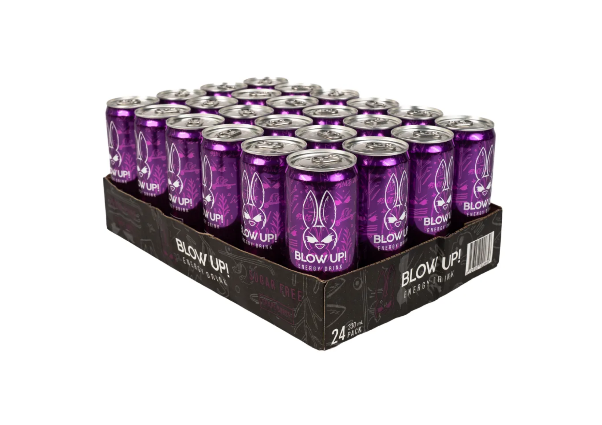 PACK X24 BEBIDA ENERGIZANTE BLOW UP! 330ML | GRAPE BURST - 1