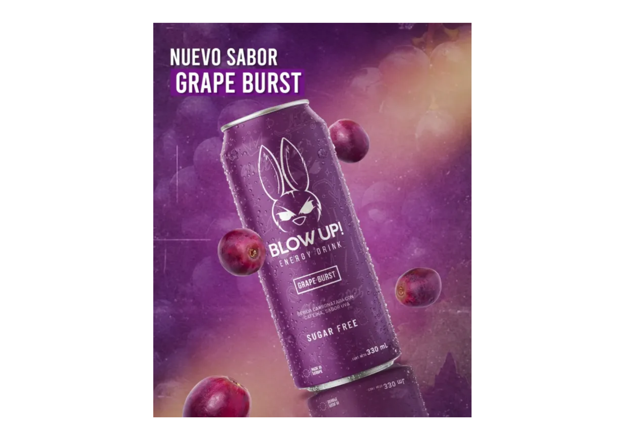 PACK X24 BEBIDA ENERGIZANTE BLOW UP! 330ML | GRAPE BURST - 3